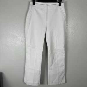 SPANX On-The-Go Pull On Kick Flare Ponte Pants Womens Small Classic White Office